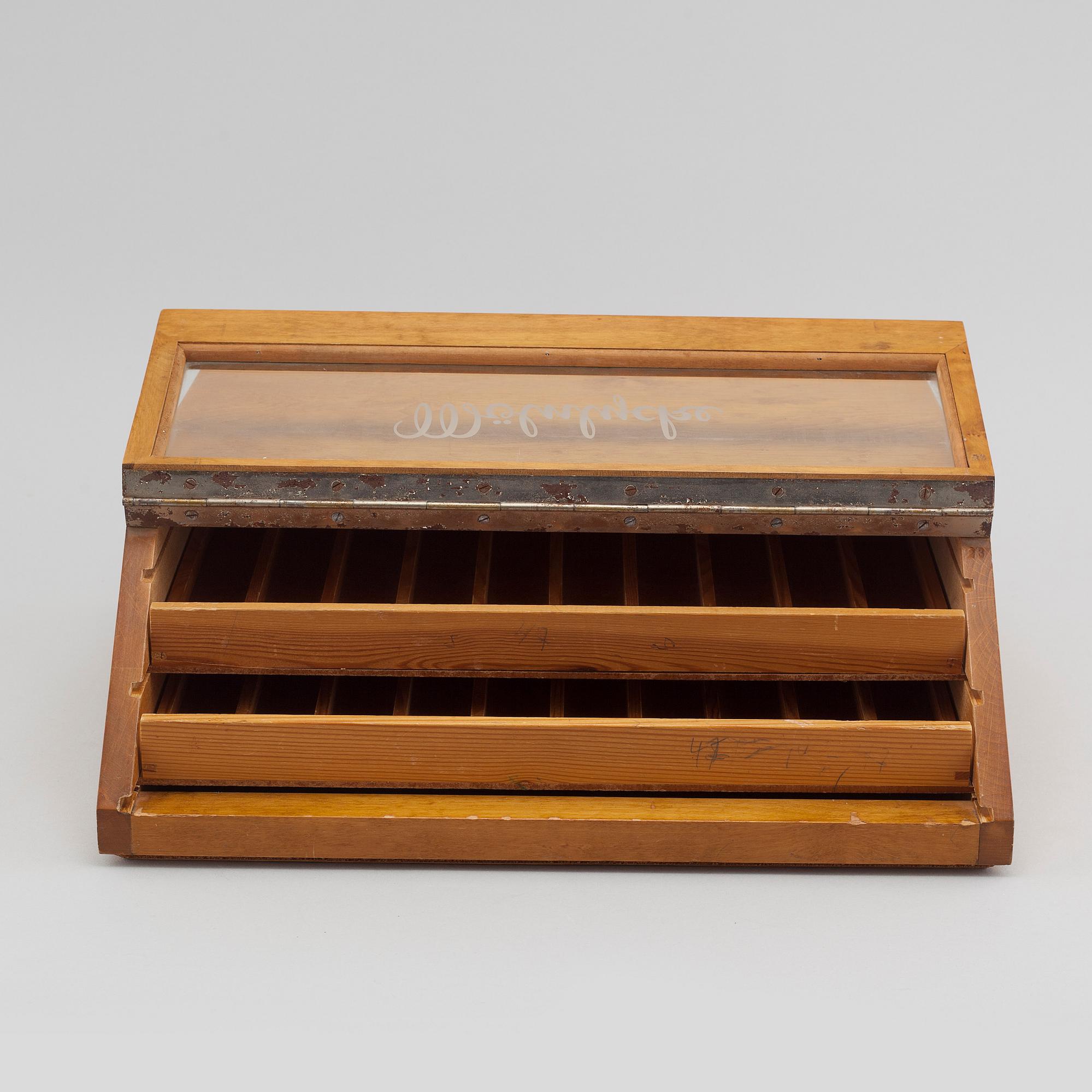 A box for sewing thread from Mölnlycke Sytråd, first half of the 20th century.