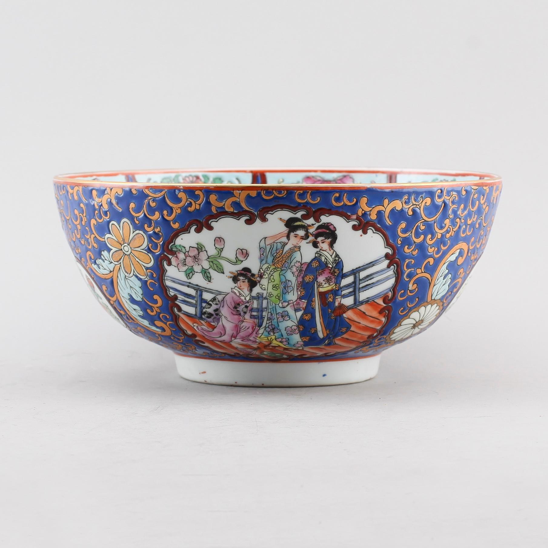 BÅLSKÅL, porslin, Kina, 1900-/2000-tal.