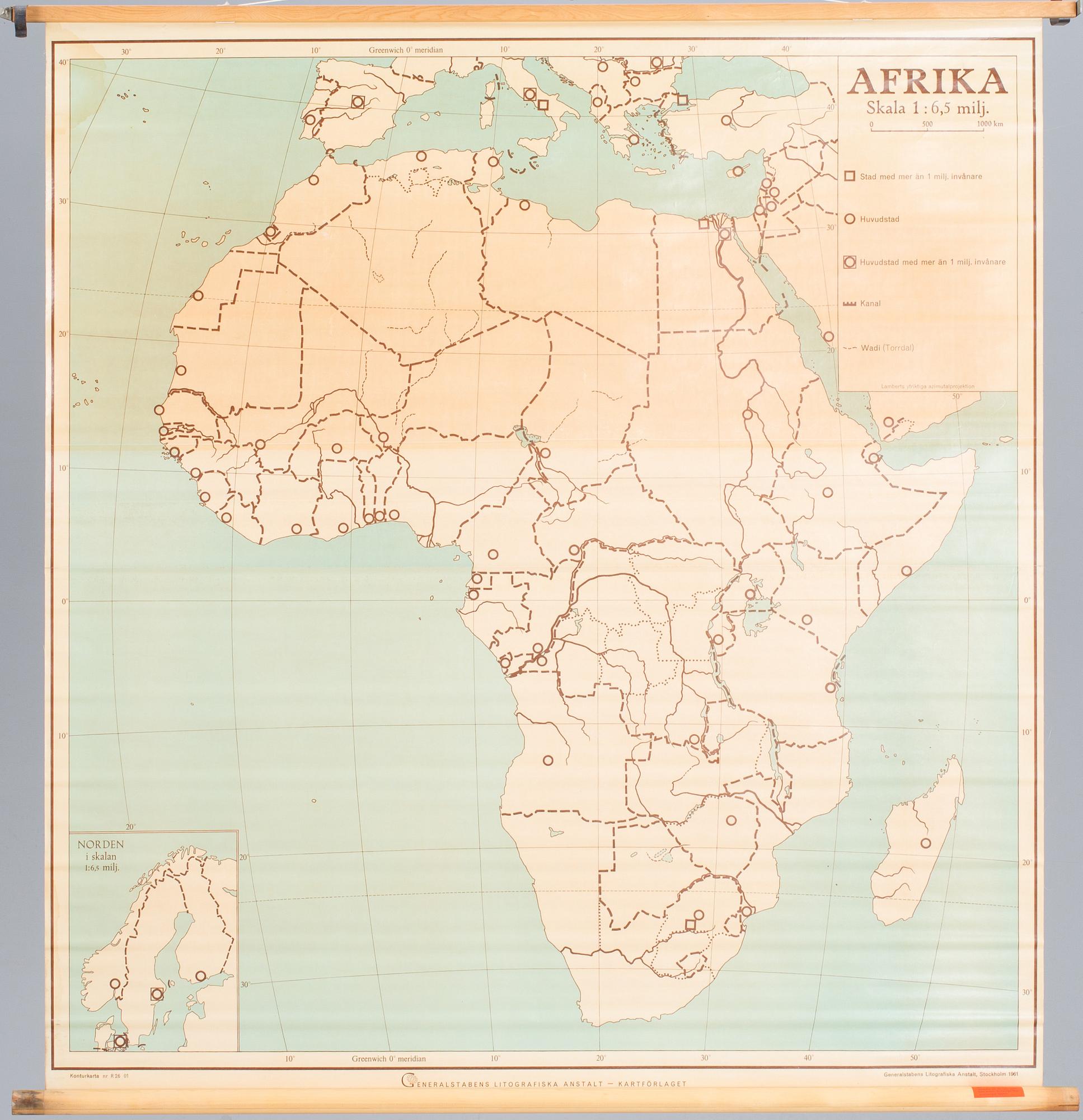 SKOLKARTOR, 3 st, "Afrika" "Asien" samt "Glob Karta".