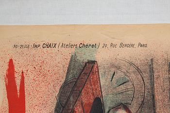 Jules Chéret, lithographic poster, "Zezette", Imp. Chaix (Atelier Cheret), Paris, France, 1890.