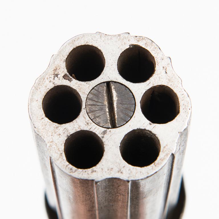 A Six-Shot Percussion Pepperbox Revolver, first half of 19th Century.