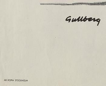 Anders Gullberg, a vintage movie poster, 'Okänd soldat (Tuntematon sotilas)', 1955.