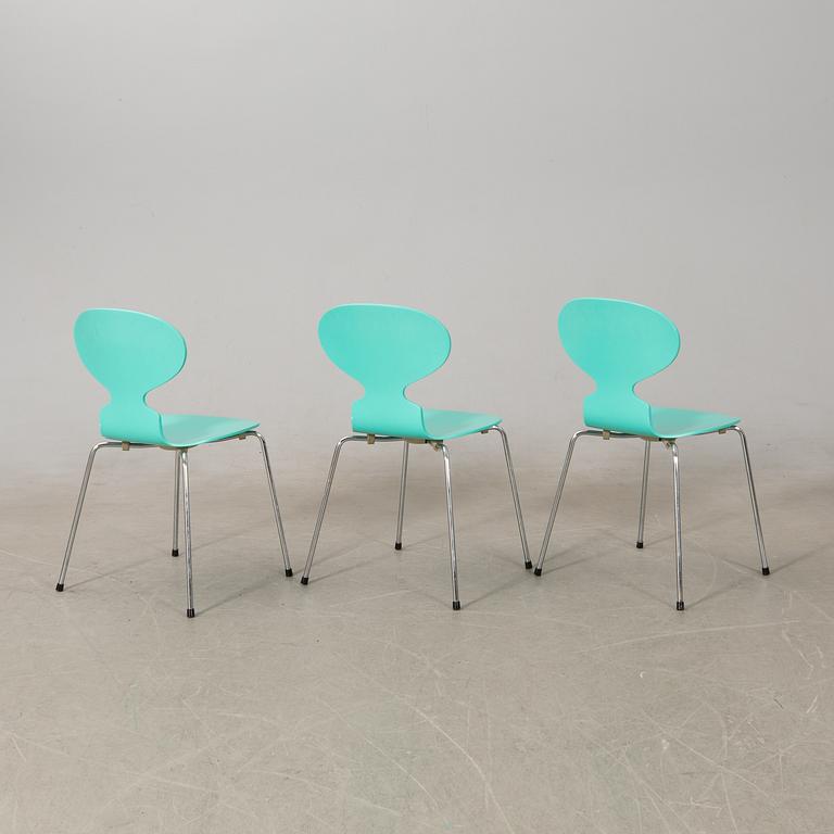 Arne Jacobsen, stolar 5 st, "Myran", Fritz Hansen, 1993.