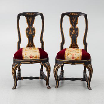 Stolar ett par, senbarock, 1700-tal.