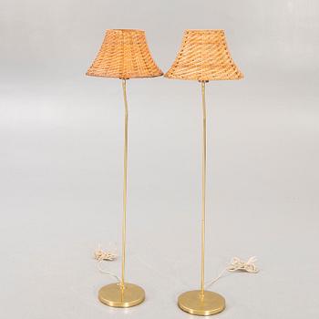 Floor lamps, a pair, Bergboms, the last part of the 20th century.