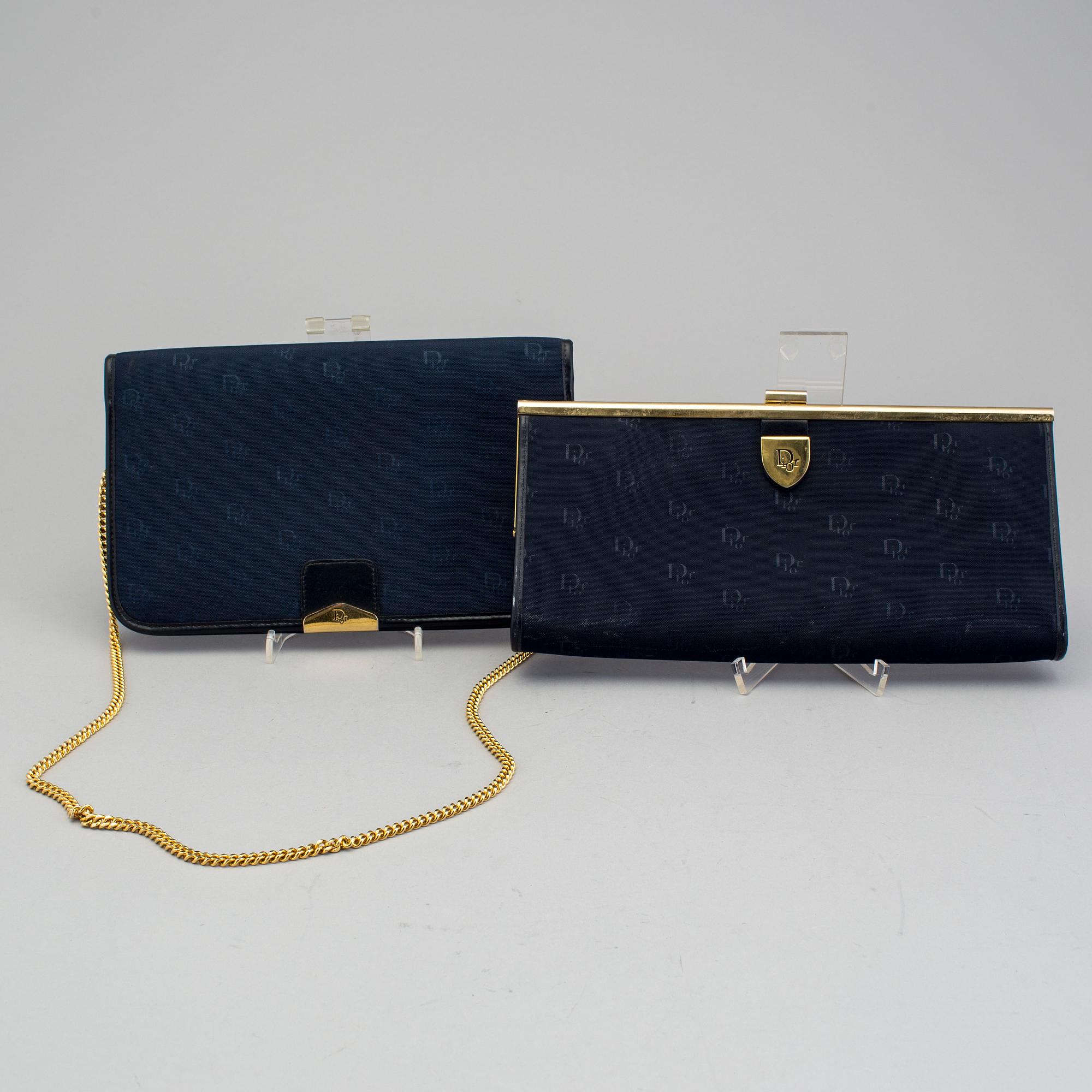AFTONVÄSKOR, 2 st, Christian Dior, 1900-talets mitt.