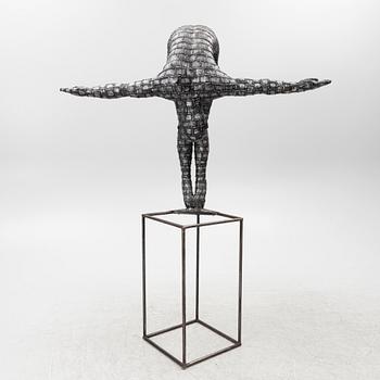 Dekorativ skulptur, patinerad aluminium, Art People Gallery Paris, 2000-tal.