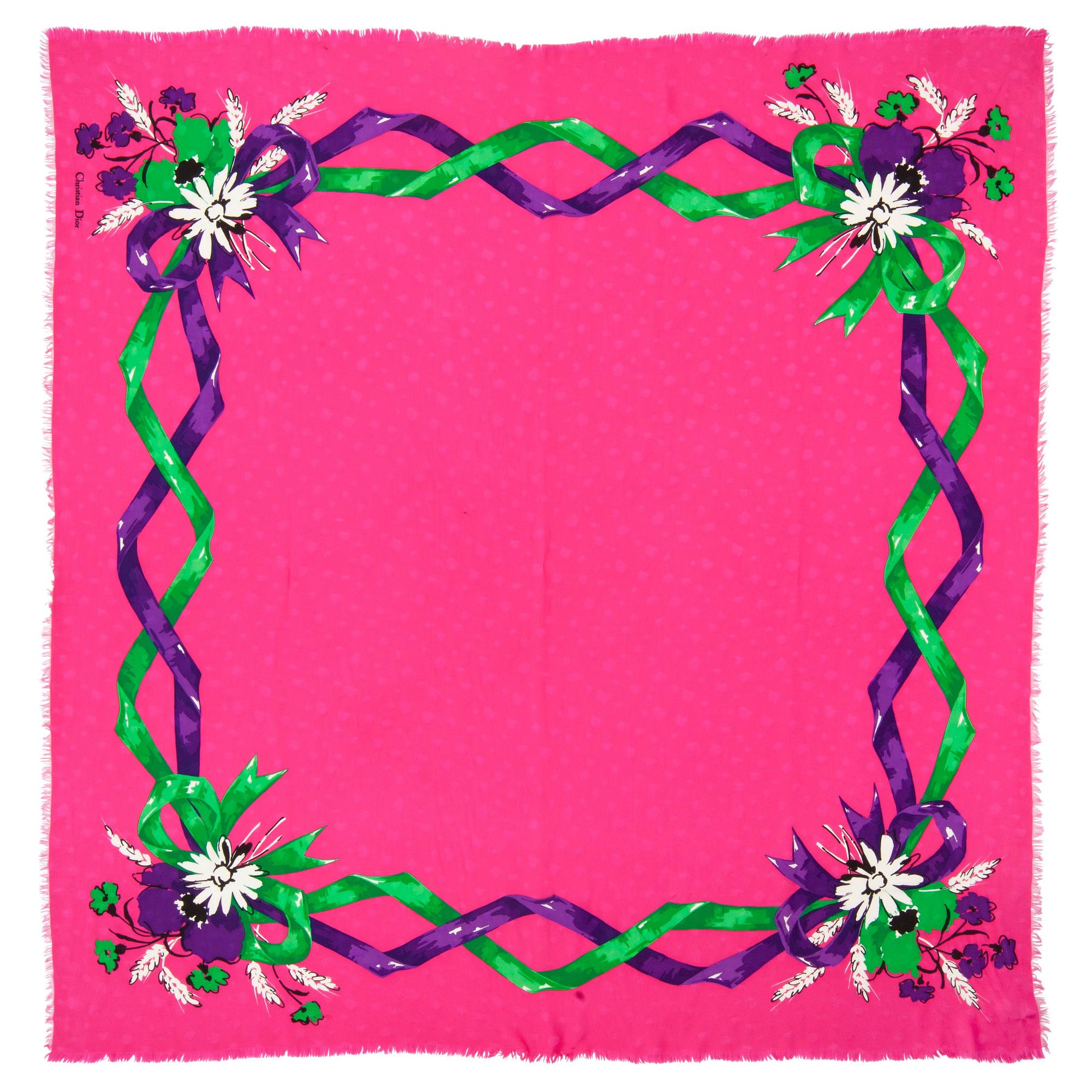 CHRISTIAN DIOR, scarf.