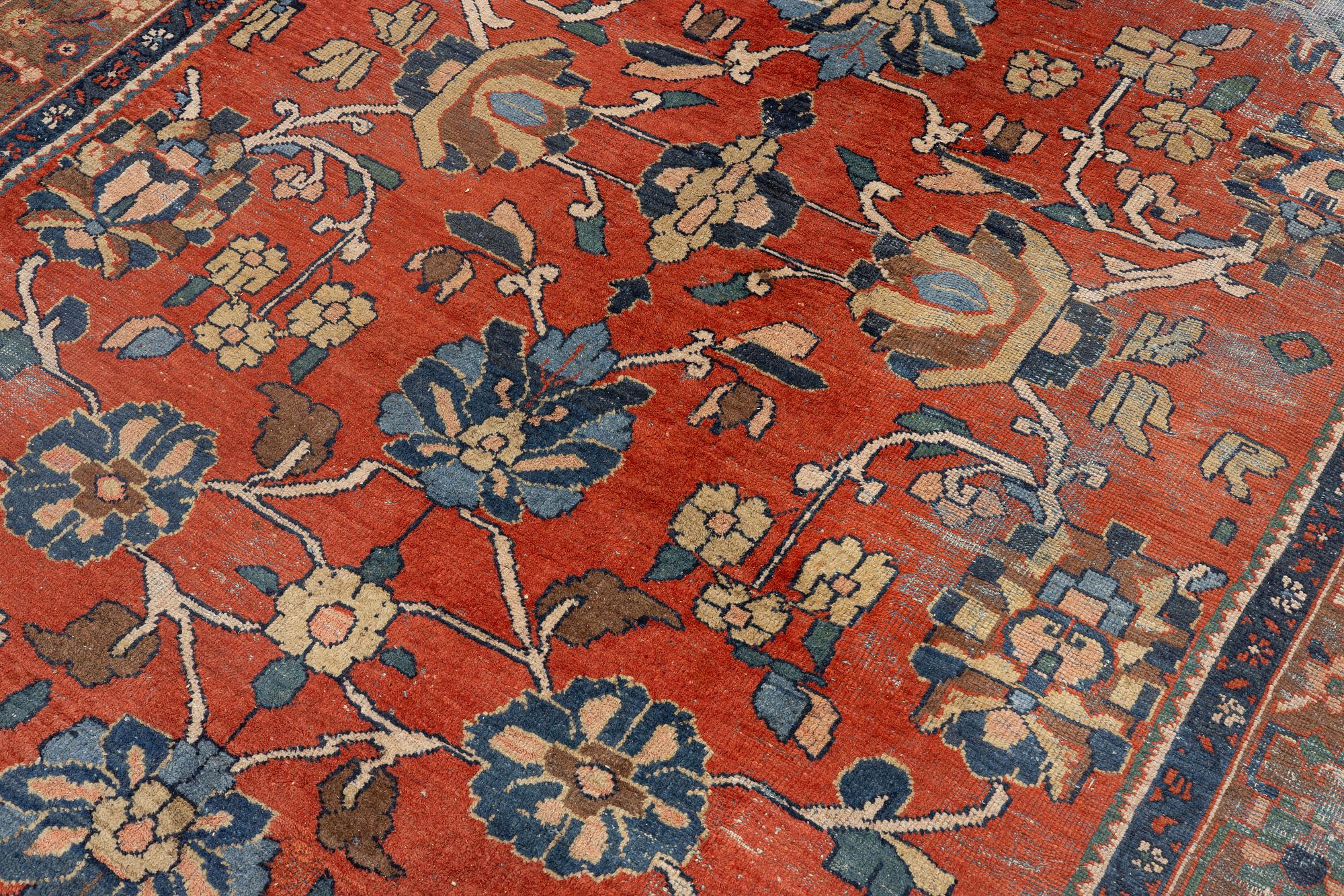 Matta, antik Mahal Västra Persien, ca 390 x 267 cm.