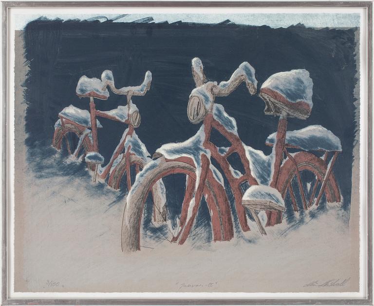 MÅNS HEIDVALL, litografi, "Januari - 86", signerad och numrerad 3/100.