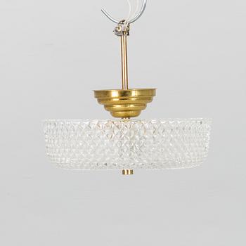 A ceiling light, possibly Orrefors, second half of 20th Century.