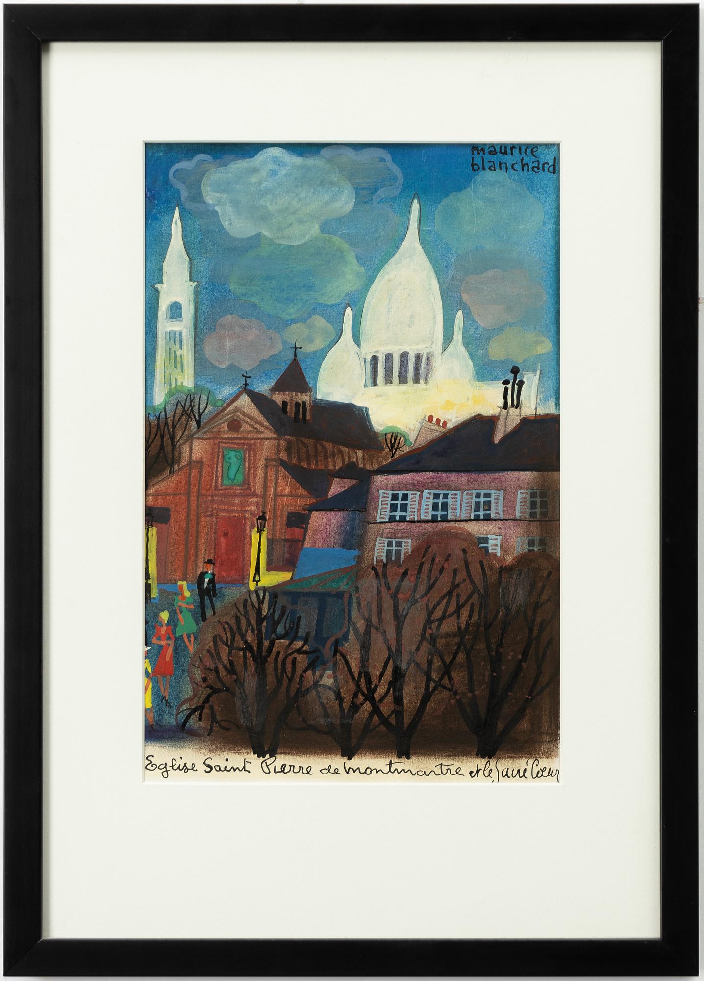 Maurice Blanchard, "Eglise Saint Pierre de Montmarte et le Sacre Coeur".