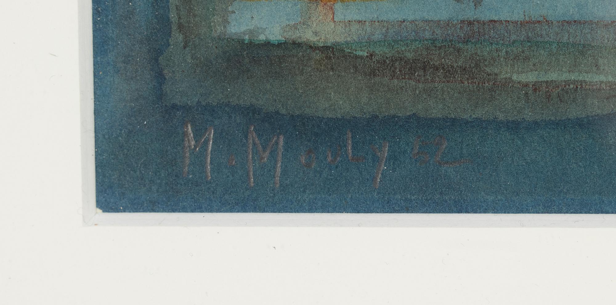 Marcel Mouly, watercolour, signed and dated -52.