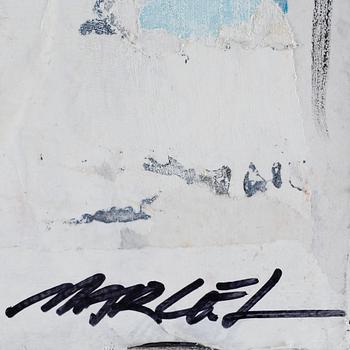 MARCEL STRÜWER, blandteknik och collage. Sign.