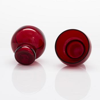 Kaj Franck, Cocktailglas, 6 st, model 1119. Nuutajärvi 1956-61.
