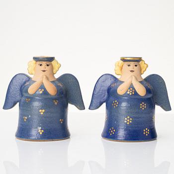 Lisa Larsson, five stoneware figurines, Gustavsberg and K-Studion Gustavsberg, Sweden.