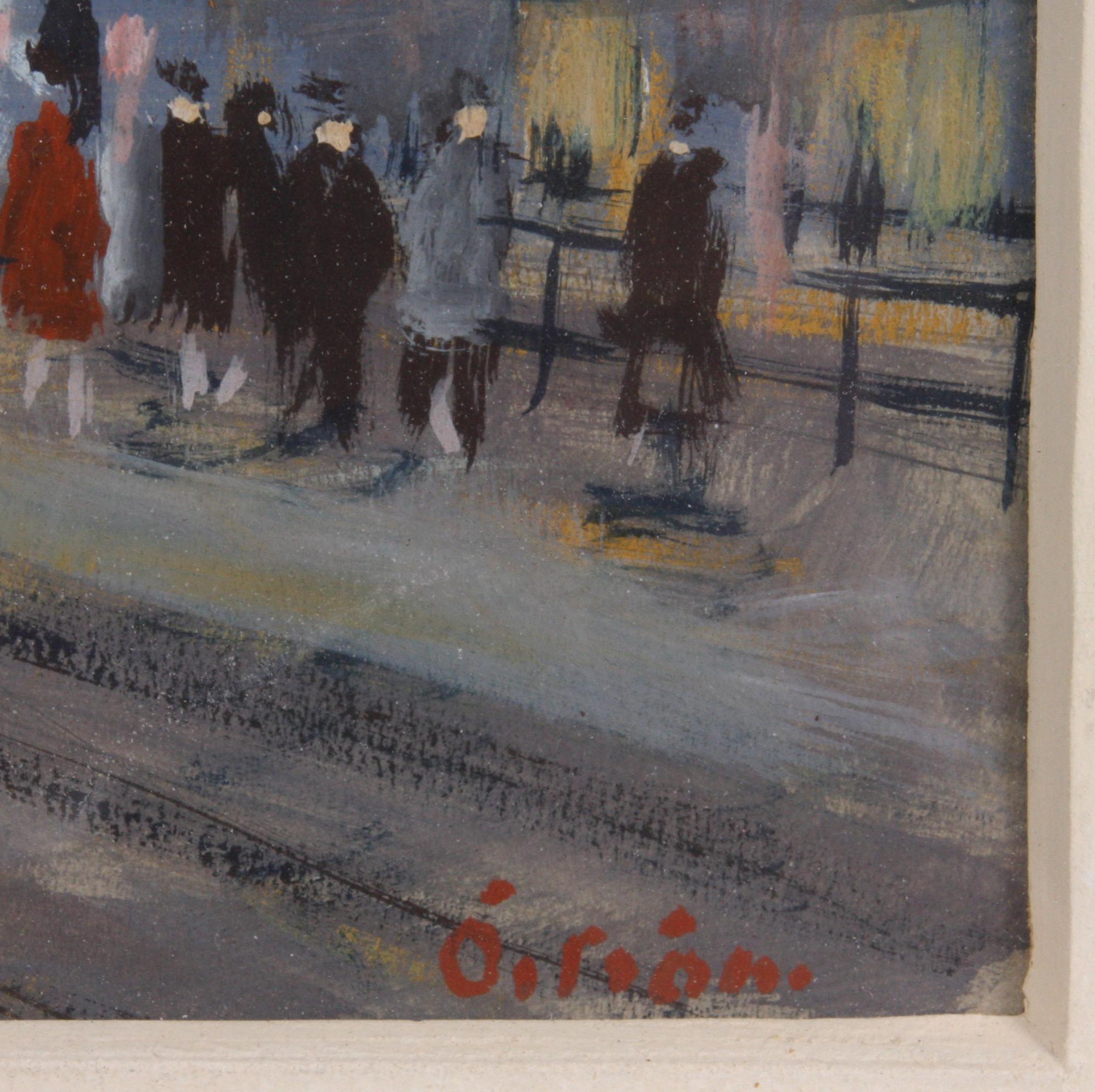 ÖSTRÖM, FOLKE, blandteknik, sign.