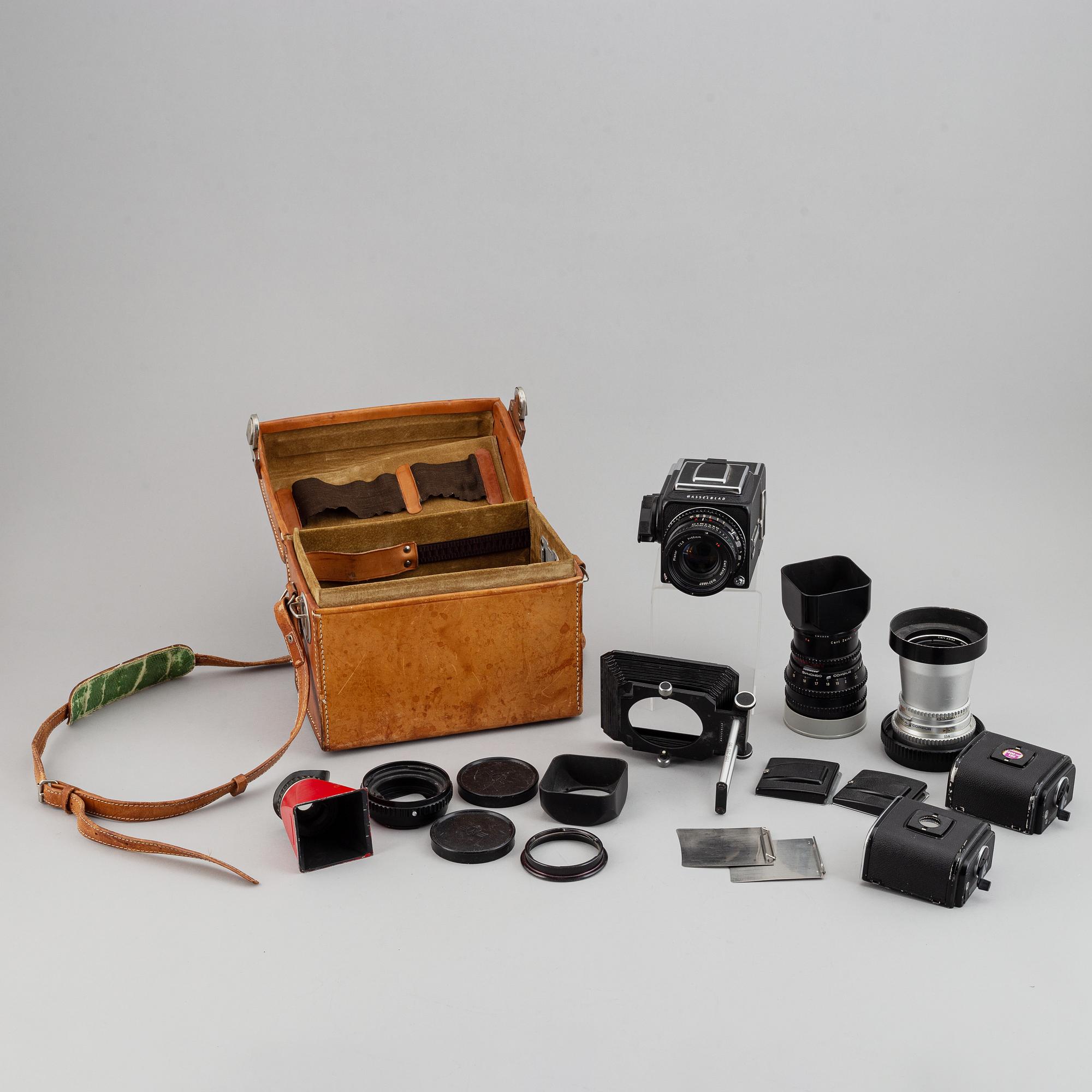 A Hasselblad 500 C/M camera.