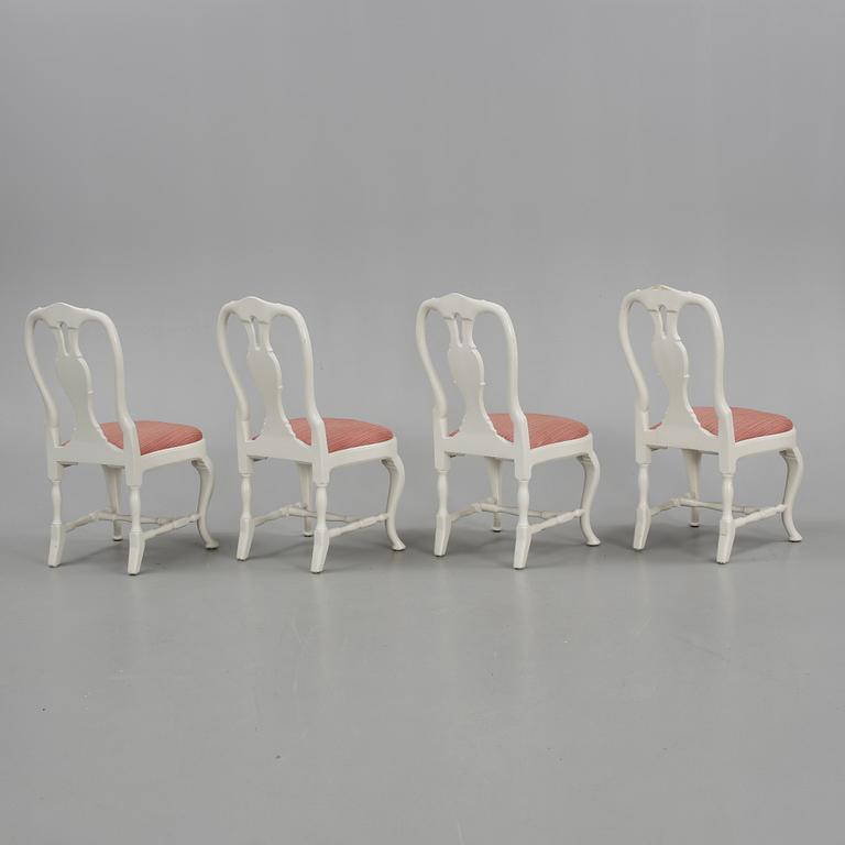 STOLAR, 4 st, rokokostil, omkring 1900.