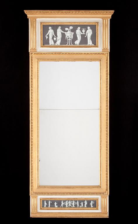 SPEGEL. Sengustaviansk, 1700-talets slut.