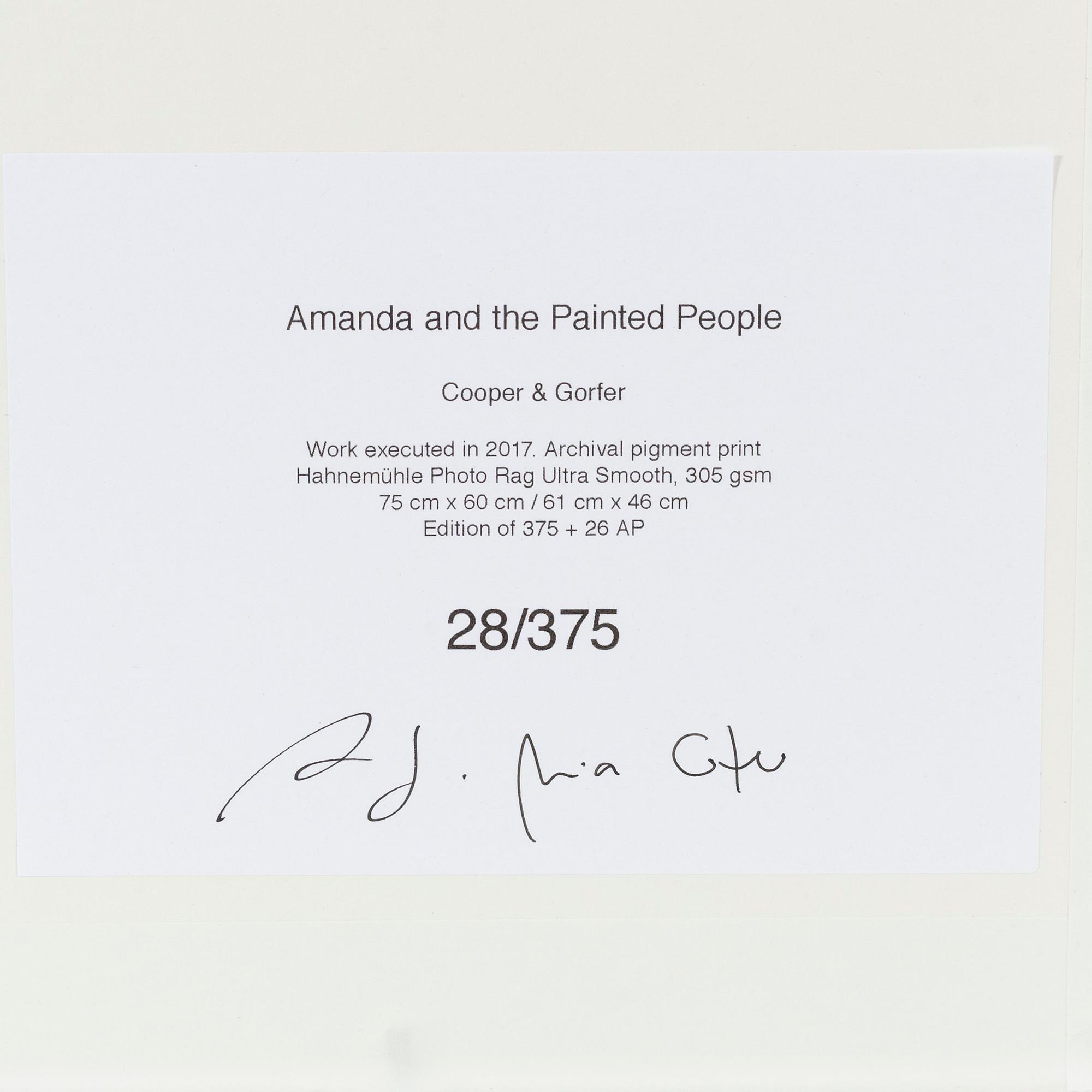 Cooper & Gorfer, archival pigment print, signerad 28/375 a tergo.