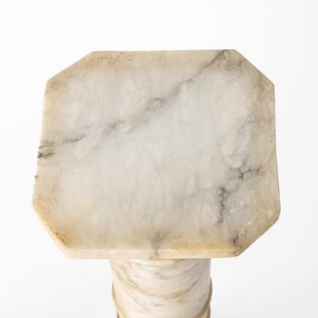 A table lamp on a pedestal, early 20th Century.