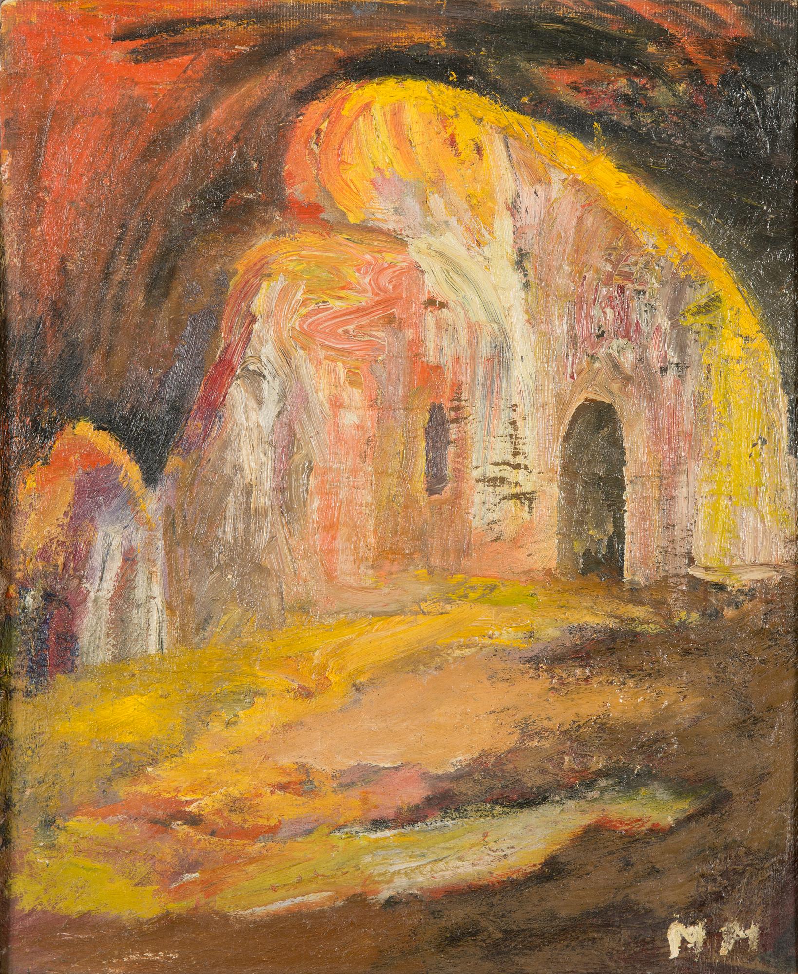 Mauno Markkula, oil on board, signed.