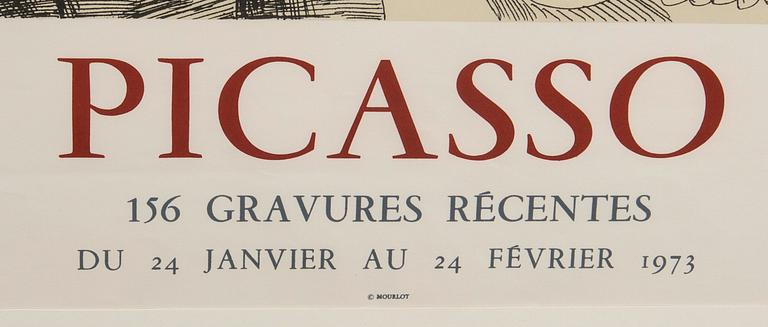 Pablo Picasso, "156 recent engravings, Galerie Louise Leris", 1973.