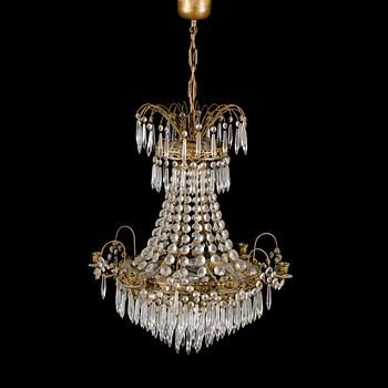 LJUSKRONA, gustaviansk stil, 1900-talets första hälft, höjd ca 90 cm.