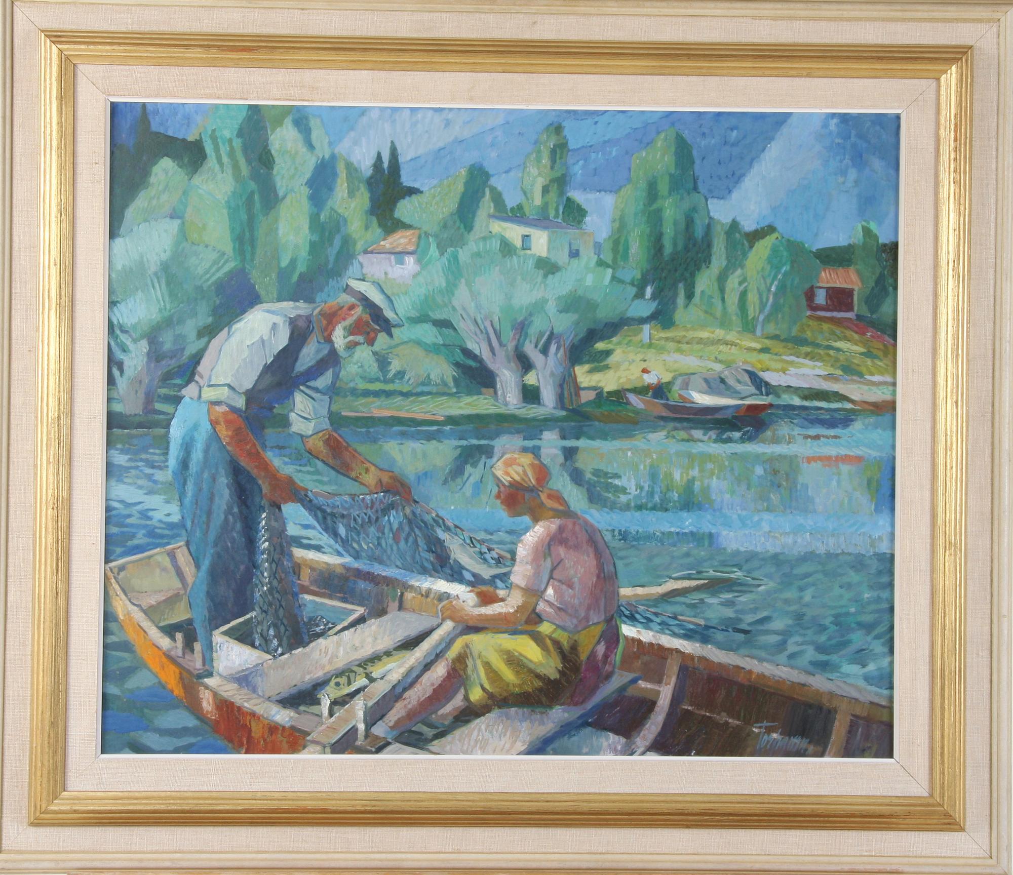 TORHAMN, GUNNAR, olja på pannå, sign.