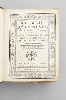 The Encyclopédie, 1778-81 (39 vols).