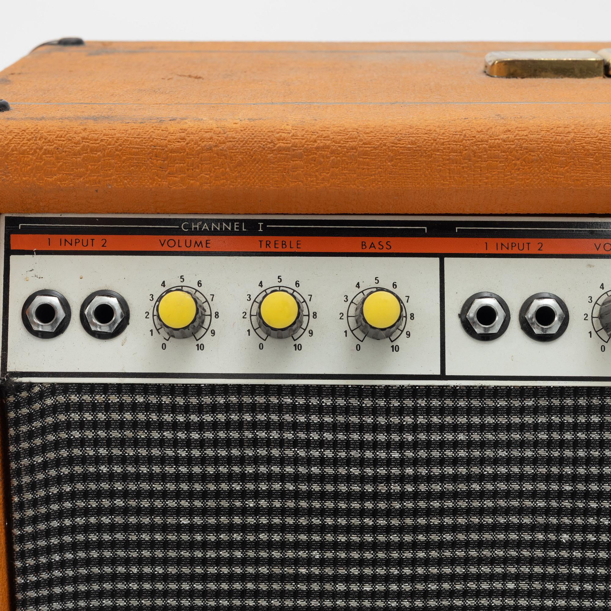 Orange, "Custom Reverb Twin",  gitarrförstärkare, modell 125, England, 1970-tal.