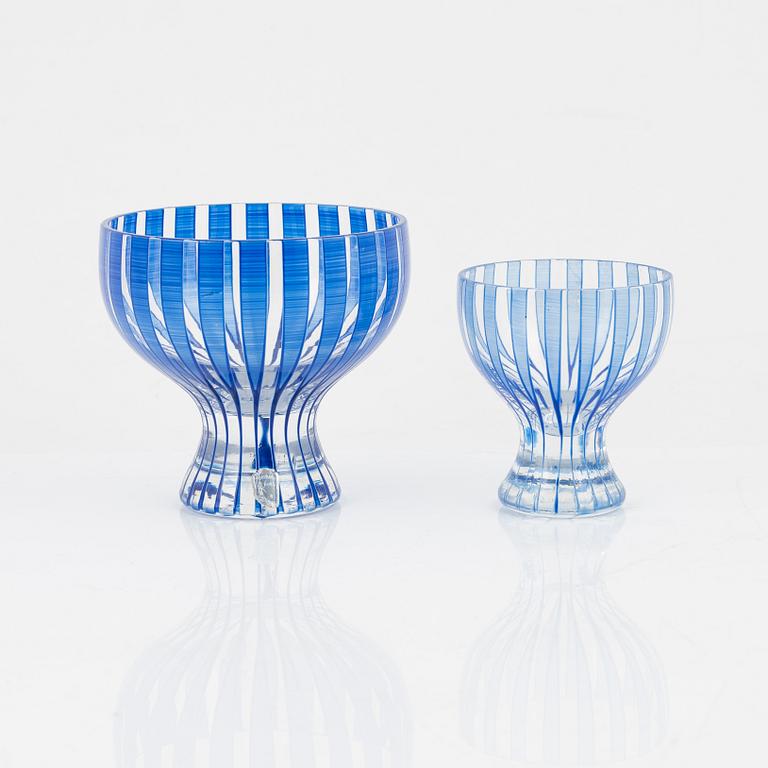 A set of eight 'Strikt' glasses, Johansfors, 1950's.