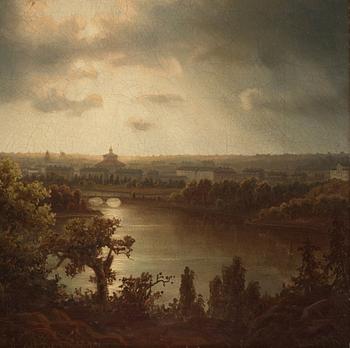 Carl Johan Fahlcrantz, Sunset over Stockholm.