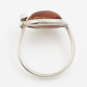 Vivianna Torun Bülow-Hübe, ring, sterling silver and jasper.