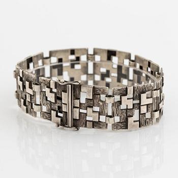 Armband, silver, troligen 1960-70-tal.