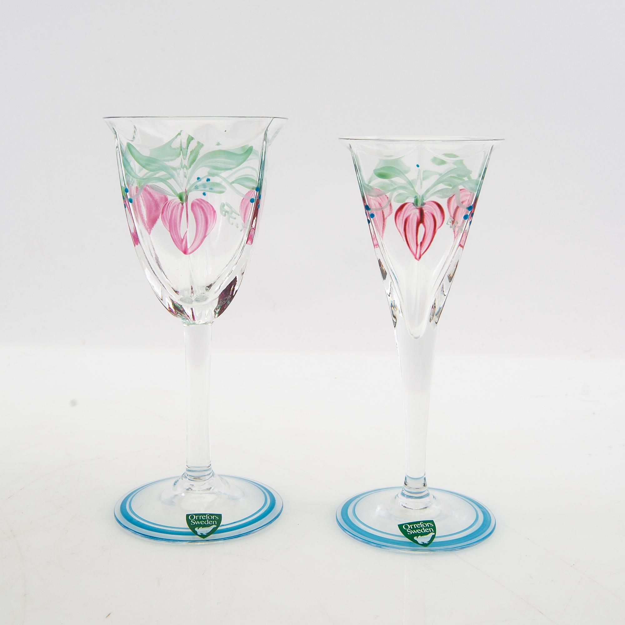 Orrefors Styvmorsviol Eva EnglundスウェーデンOrrefors Styvmorsviol