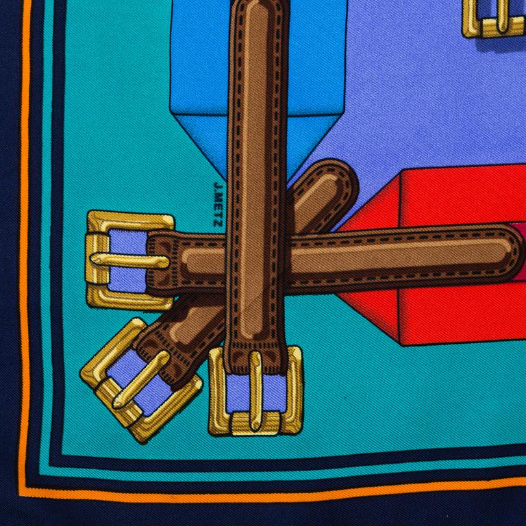 HERMÈS, a 'Sagles' silk scarf.