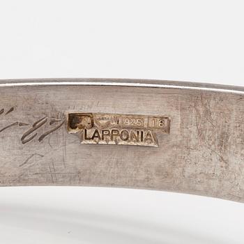 BJÖRN WECKSTRÖM, RING "Verho" och ARMBAND "Apollo", sterling silver. Lapponia 1973 och 1986.
