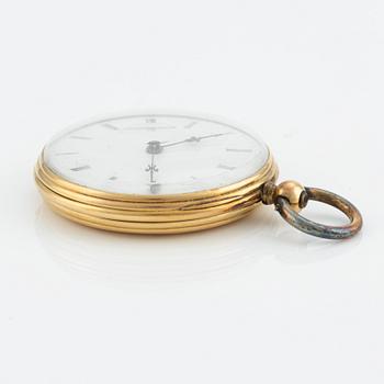 Pocket watch, 18K gold, 37,6 mm.