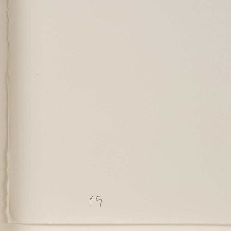 Callum Innes, "Ivory Black Blue / Quinacridone Gold (no. 59)".