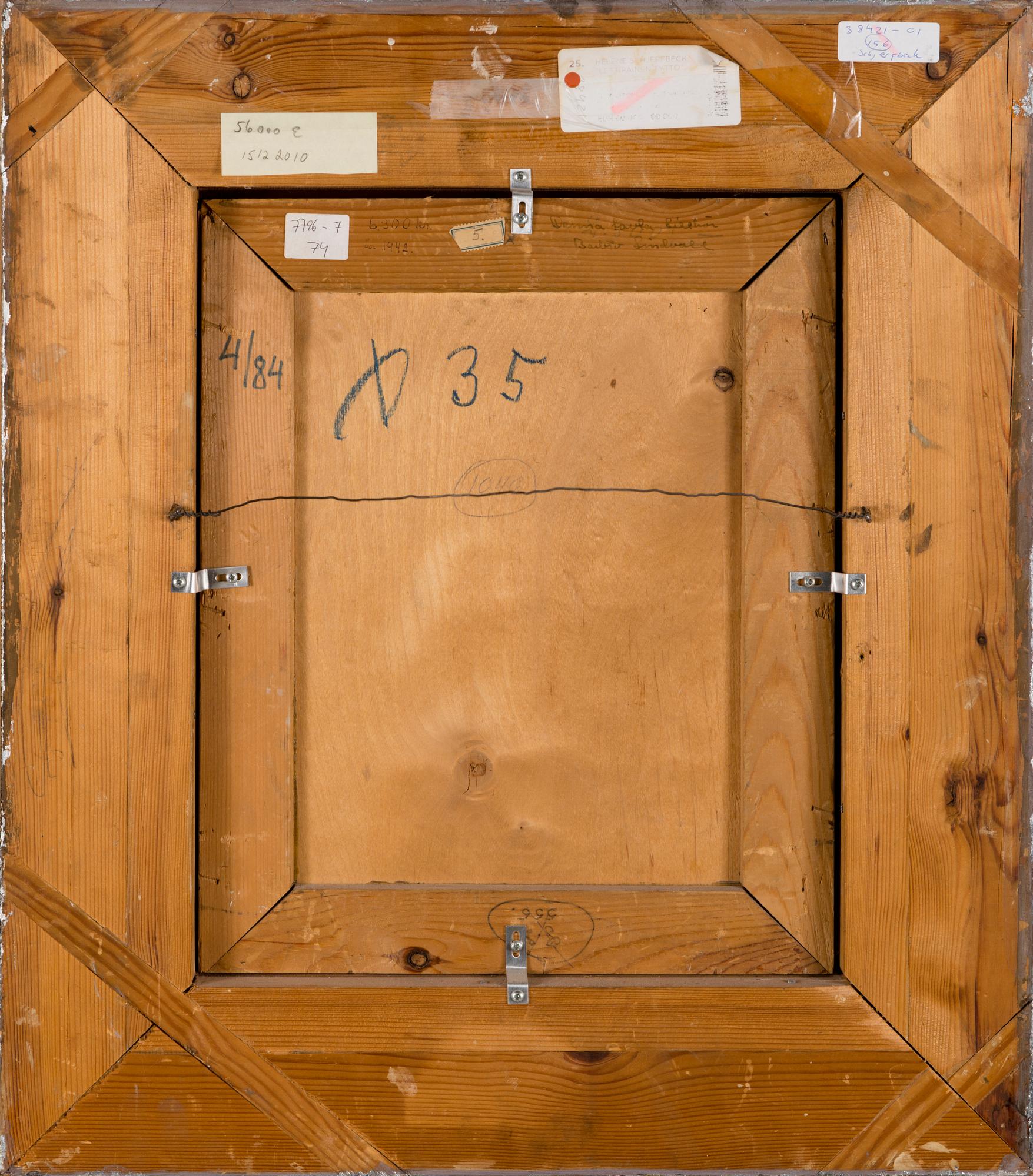 HELENE SCHJERFBECK, GIRL WITH BRAIDS.