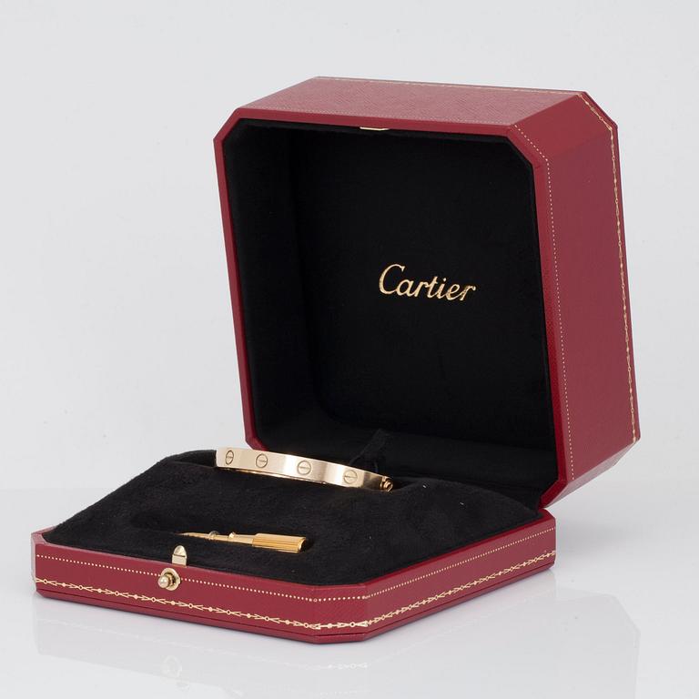 A Cartier "Love" bracelet.