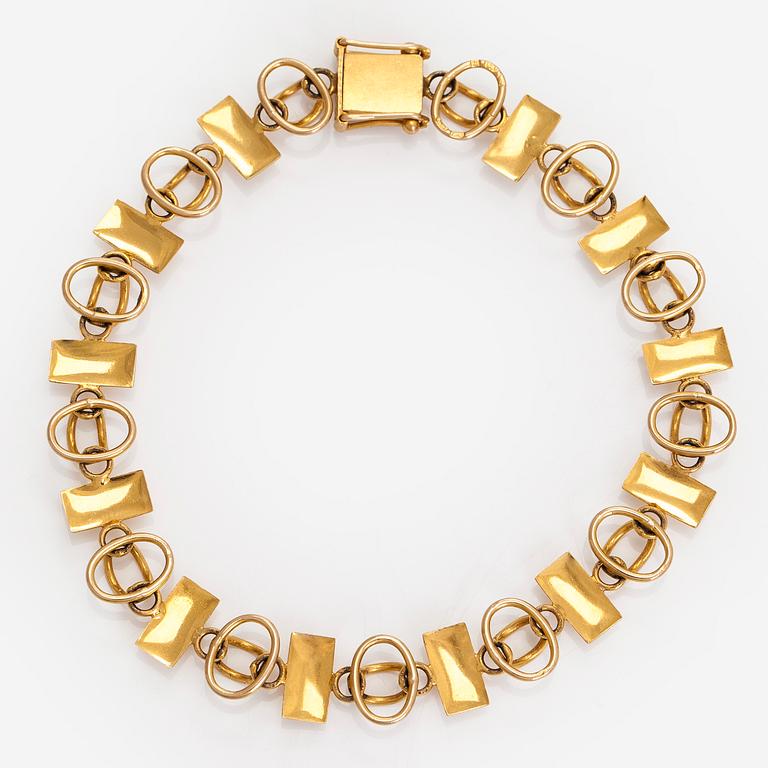 Björn Weckström, bracelet, 14K gold.