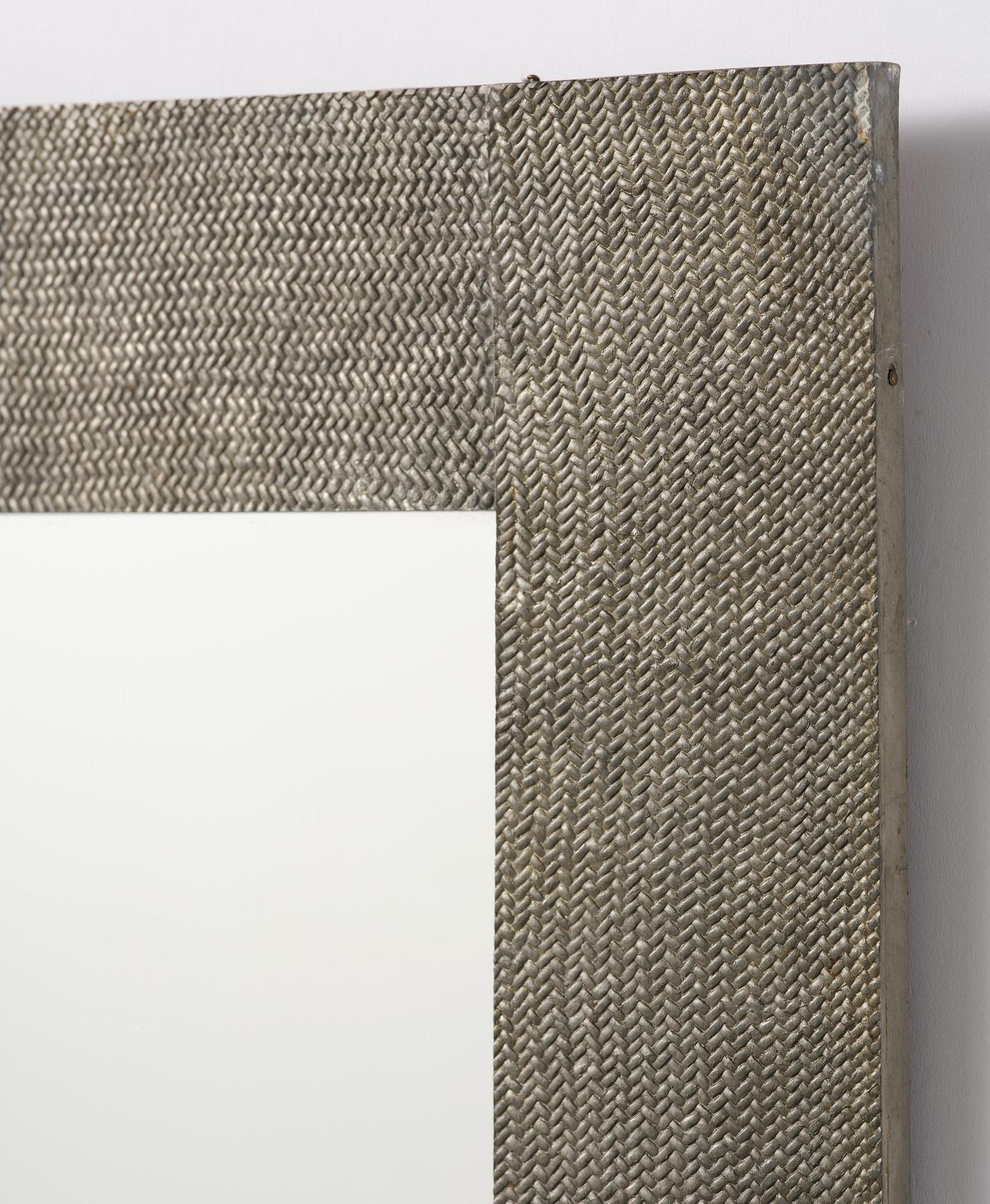 Björn Trägårdh, a rare pewter wall mirror model A 1607, Firma Svenskt Tenn, Stockholm, 1930s.