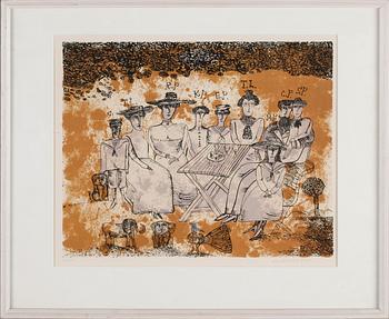 MADELEINE PYK, färglitografi, signerad och numrerad 213/250.