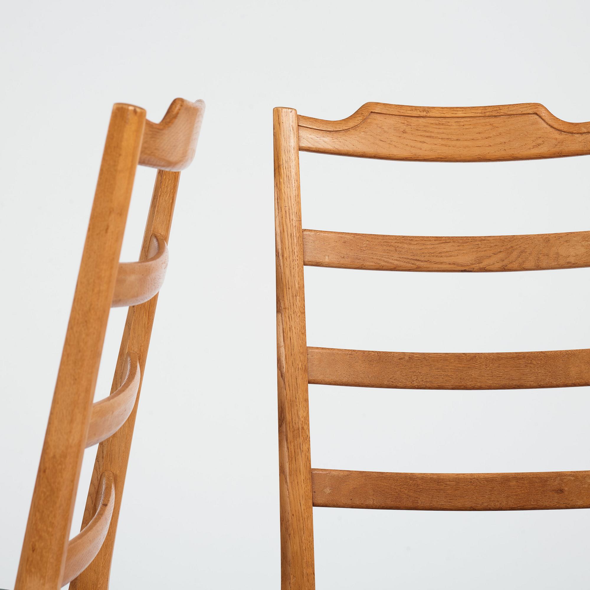 Axel Larsson, a set of 6+4 'Thule' chairs, Svenska Möbelfabrikerna Bodafors for PUB, Sweden, 1937.