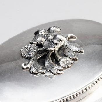 Johan Malmstedt, sockerskrin, silver, Stockholm 1794. Gustaviansk.