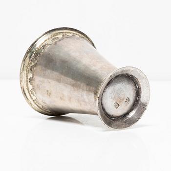 Beaker, silver, Thomas Beckman the Younger, Örebro (1727–59).