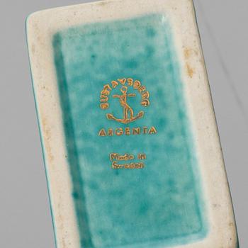 VAS, stengods, "Argenta", Wilhelm Kåge, Gustavsberg, 1900-tal.